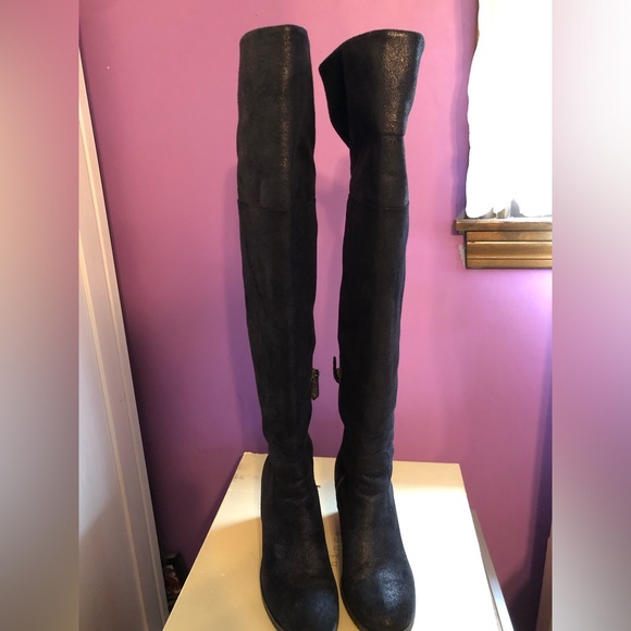 Hinge Canton Over the knee boot. Size 7. Color Black - Picture 8 of 12